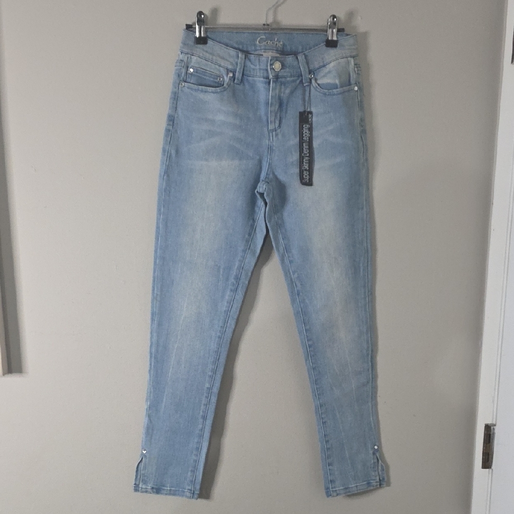 Cache Light Blue Super Skinny Denim Legging NWT